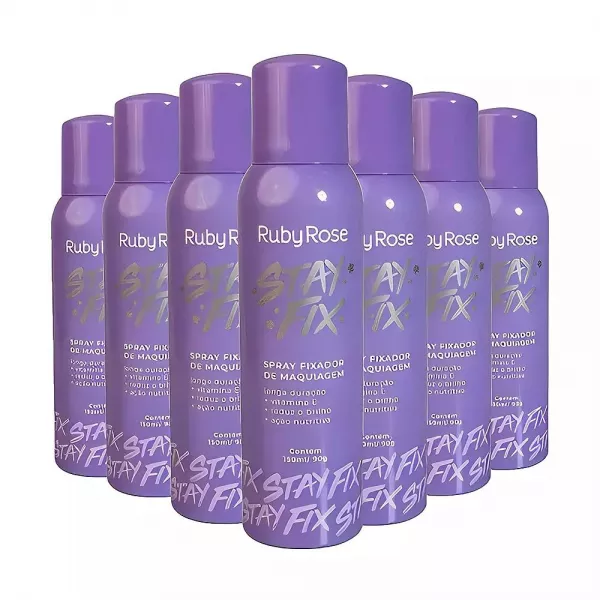 Ruby Rose Fixador De Maquiagem Spray Ml Stay Fix Na Casa Dos Cosmeticos Web